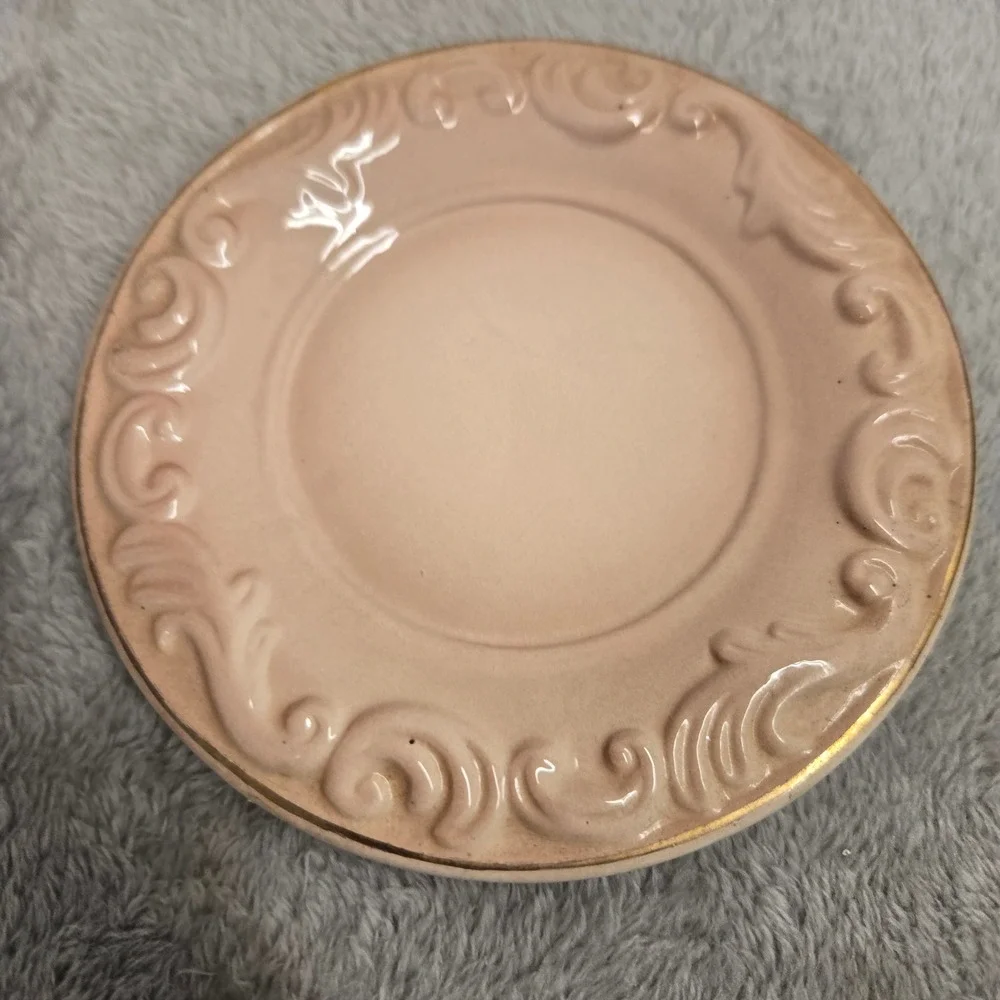 Vintage 1998 Coca-Cola Miniature Teacup and Saucer Set Pink Gold Trim Victorian